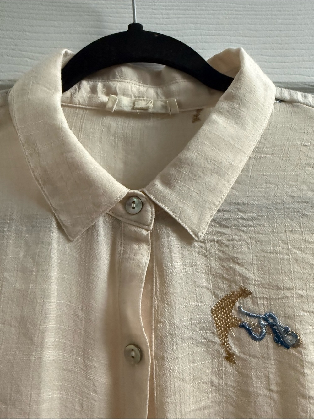 Hope Springs Embroidered Gauze Blouse - Picture 3 of 9